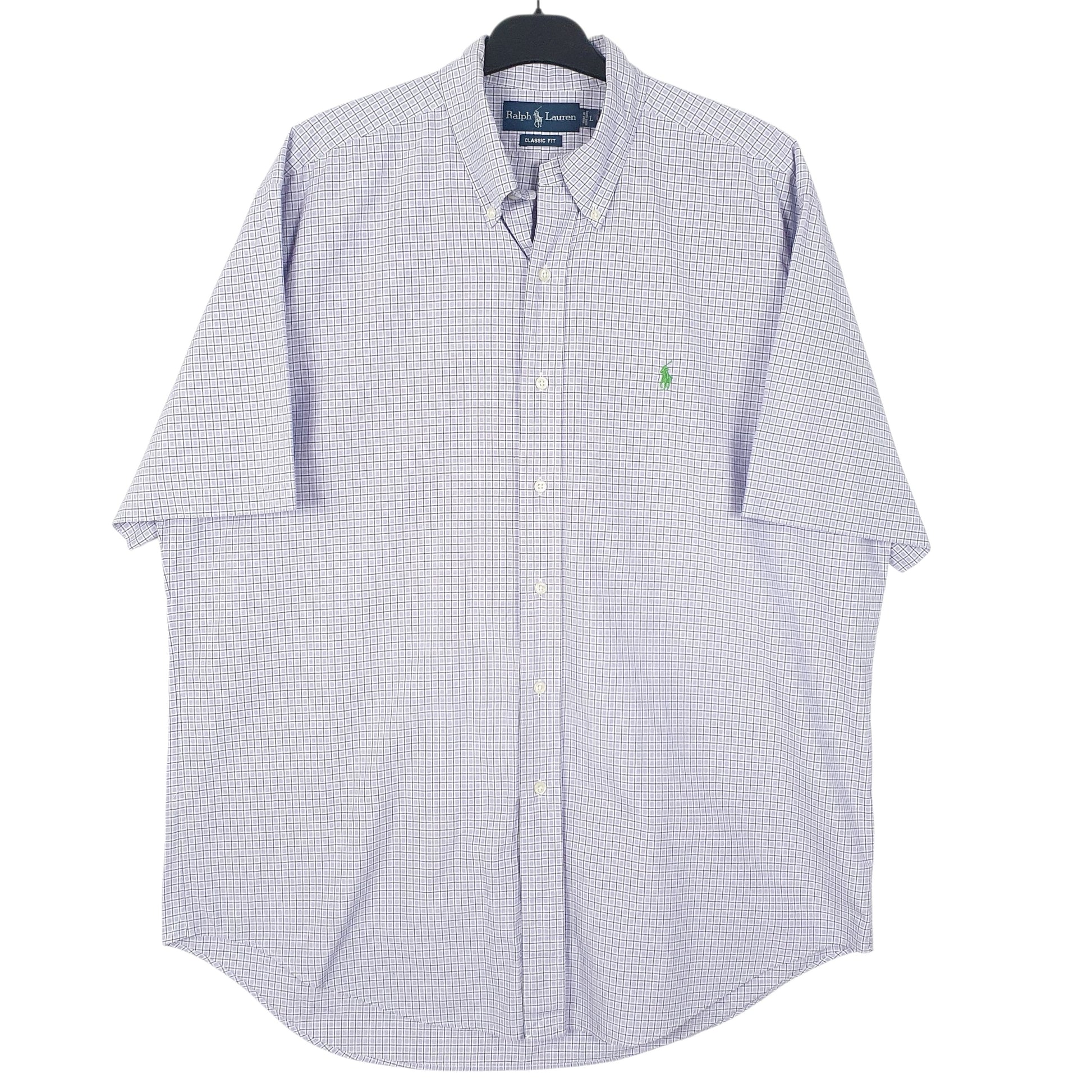 Mens Purple Ralph Lauren  Short Sleeve Shirt