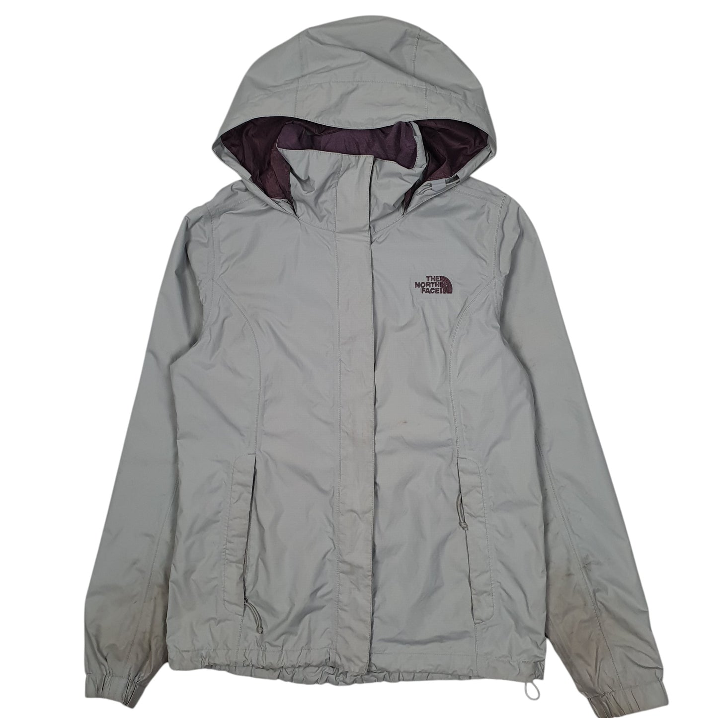 Womens Grey The North Face Hyvent Full Zip Coat