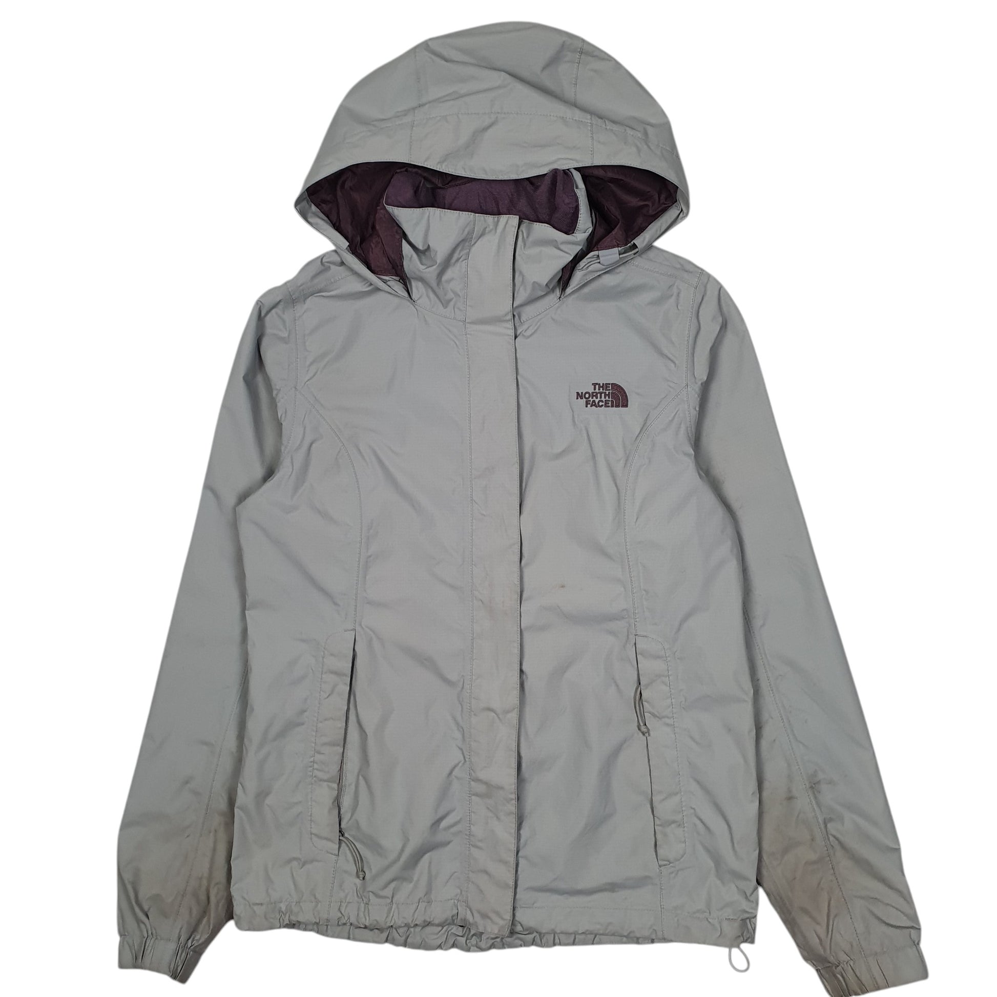 Womens Grey The North Face Hyvent Full Zip Coat