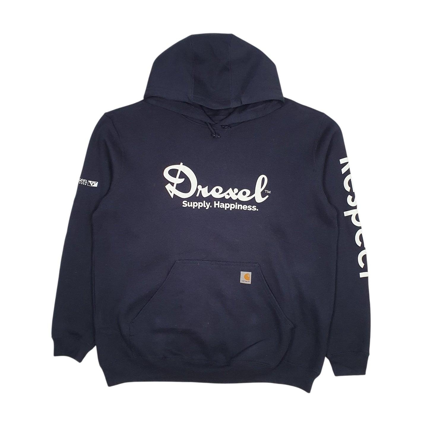 Mens Navy Carhartt Drexel Hoodie Jumper