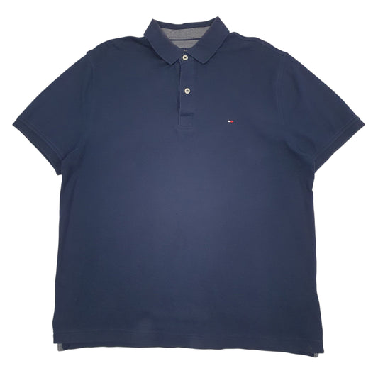 Mens Navy Tommy Hilfiger  Short Sleeve Polo Shirt