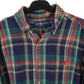 Mens Navy Ralph Lauren Heavy Flannel  Shirt