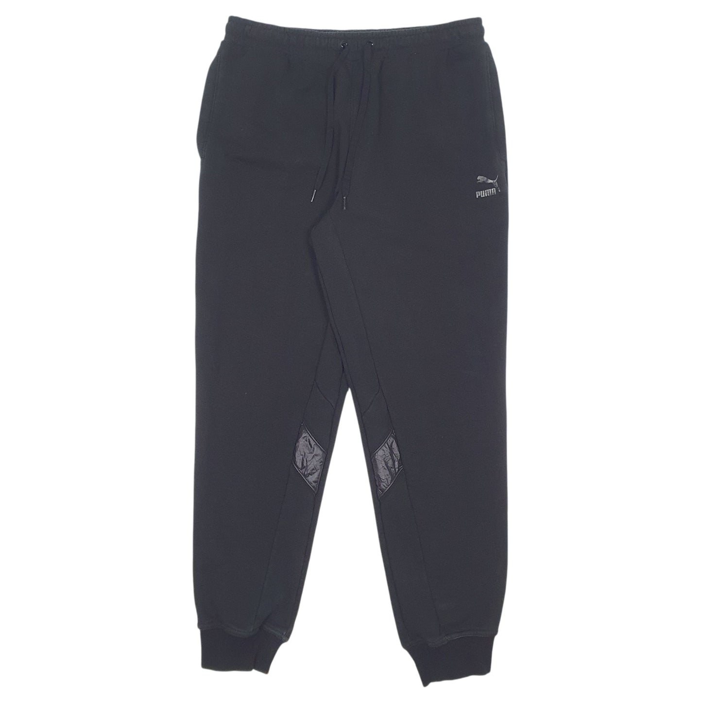 Mens Black Puma  Jogger Trousers