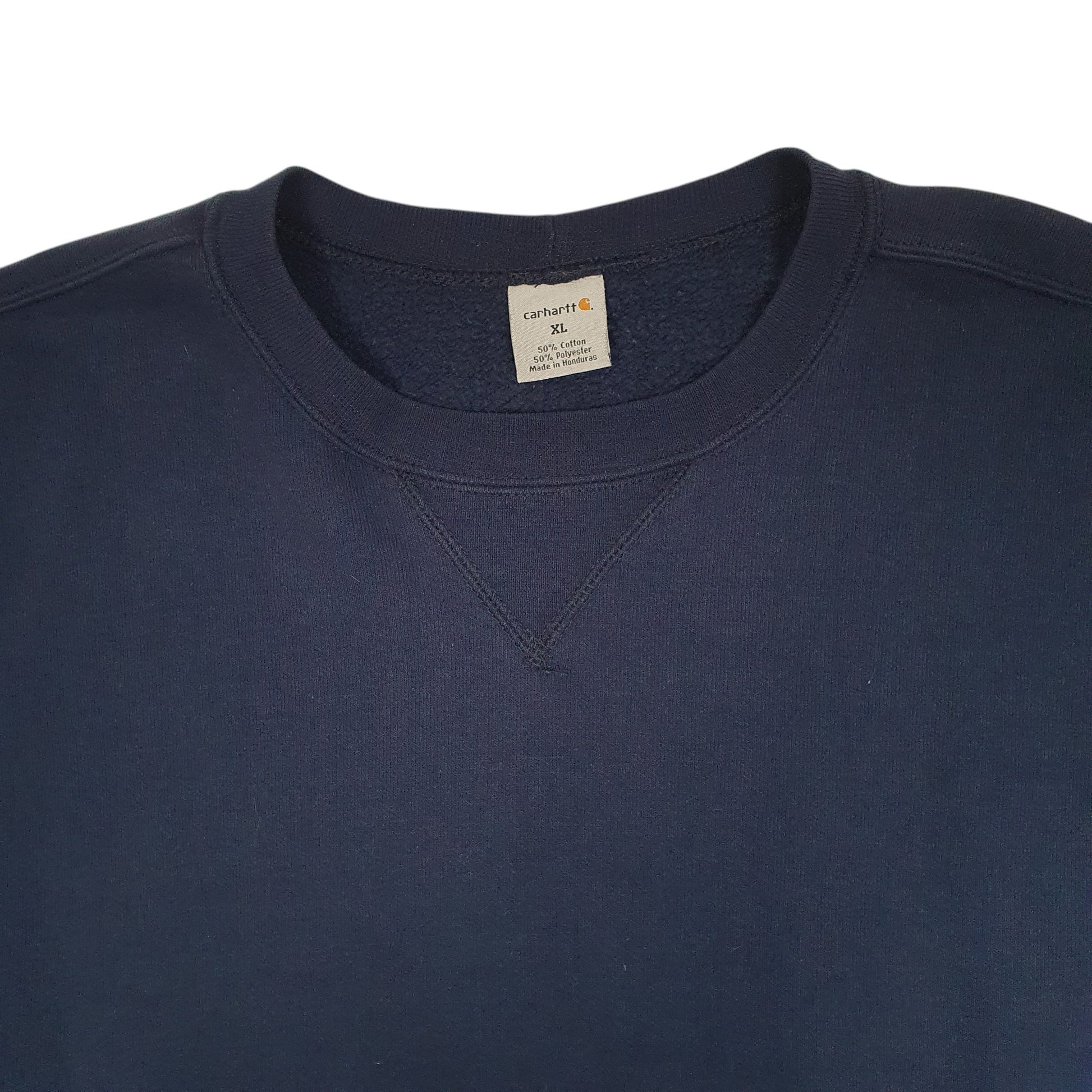 Mens Navy Carhartt Vintage 2000s Crewneck Jumper