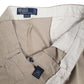 Mens Beige Polo Ralph Lauren Vintage 00s Pleated Andrew Pant  Trousers