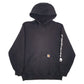 Mens Black Carhartt Loose Fit Hoodie Jumper