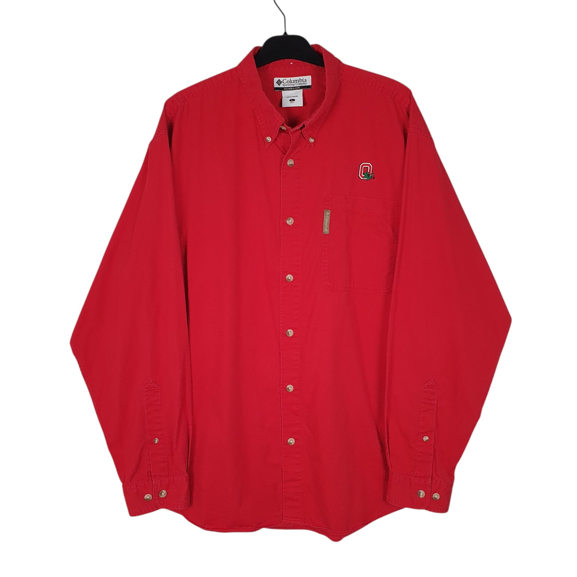 Mens Red Columbia Sportswear Company Ohio State Long Sleeve Shirt