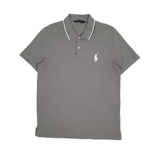 Mens Grey Polo Ralph Lauren Golf Performance Short Sleeve Polo Shirt