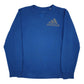Mens Blue Adidas Climalite Crewneck Jumper