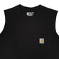 Mens Black Carhartt Sleeveless Vest  T Shirt
