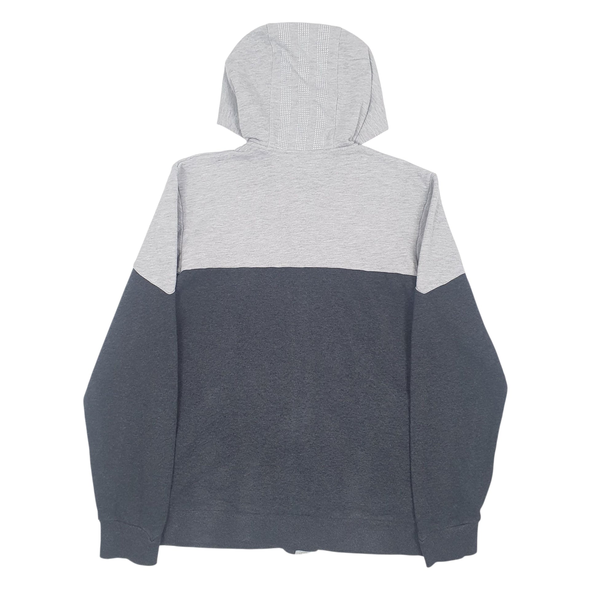 Mens Grey Adidas Golden State Warriors Full Zip Jumper