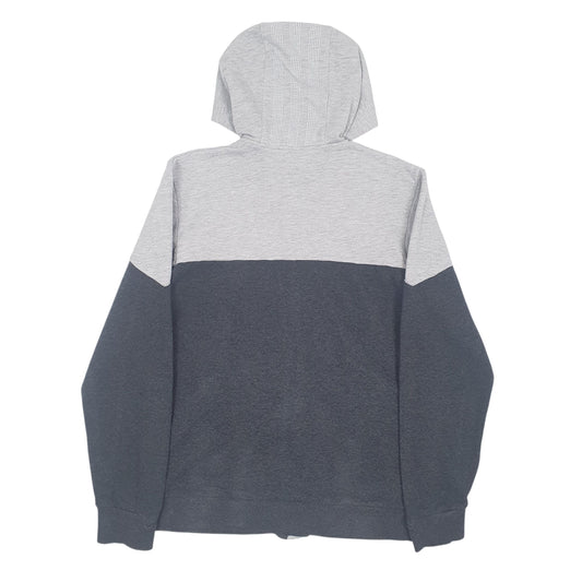 Mens Grey Adidas Golden State Warriors Full Zip Jumper