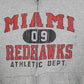 Mens Grey Champion Miami Redhawks Full Zip Jumper