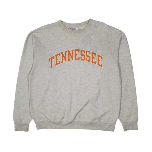 Mens Cream Champion Tennessee Crewneck Jumper