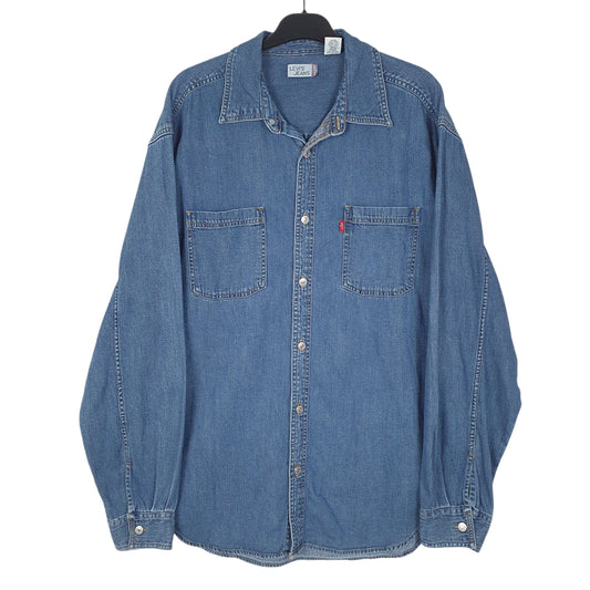 Mens Blue Levis  Long Sleeve Shirt