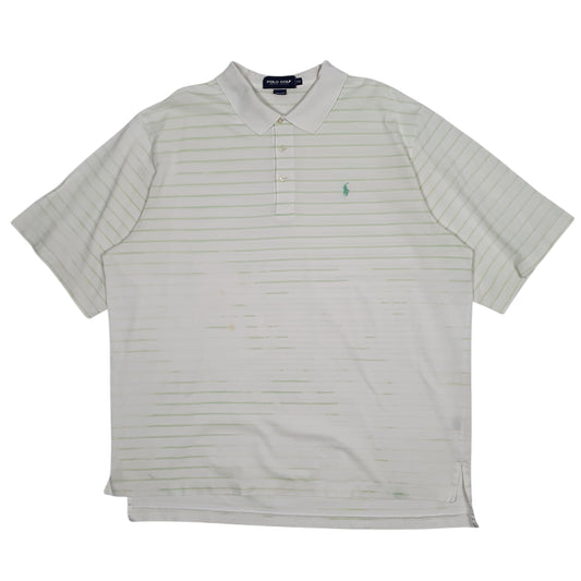 Mens White Polo Ralph Lauren Golf Short Sleeve Polo Shirt