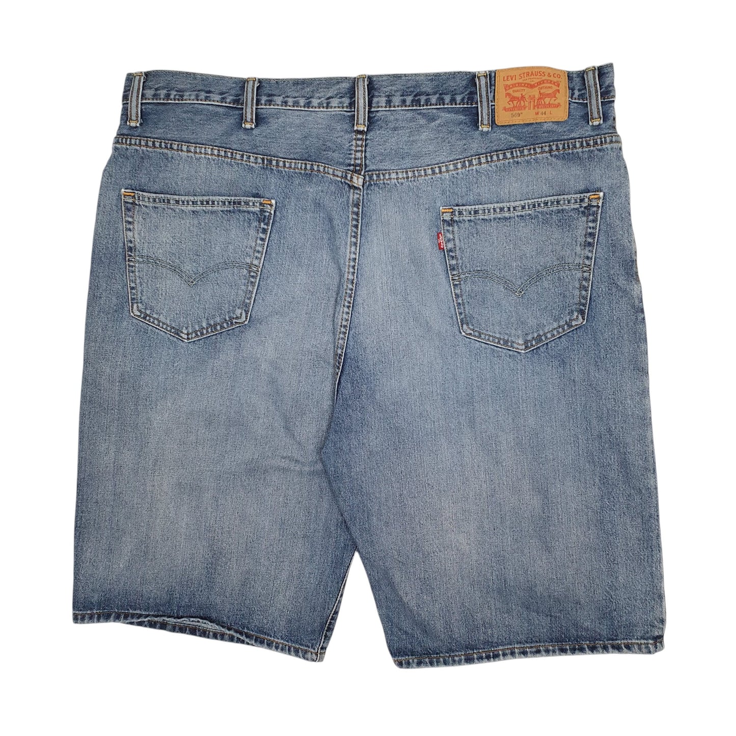 Mens Blue Levis 569  Shorts