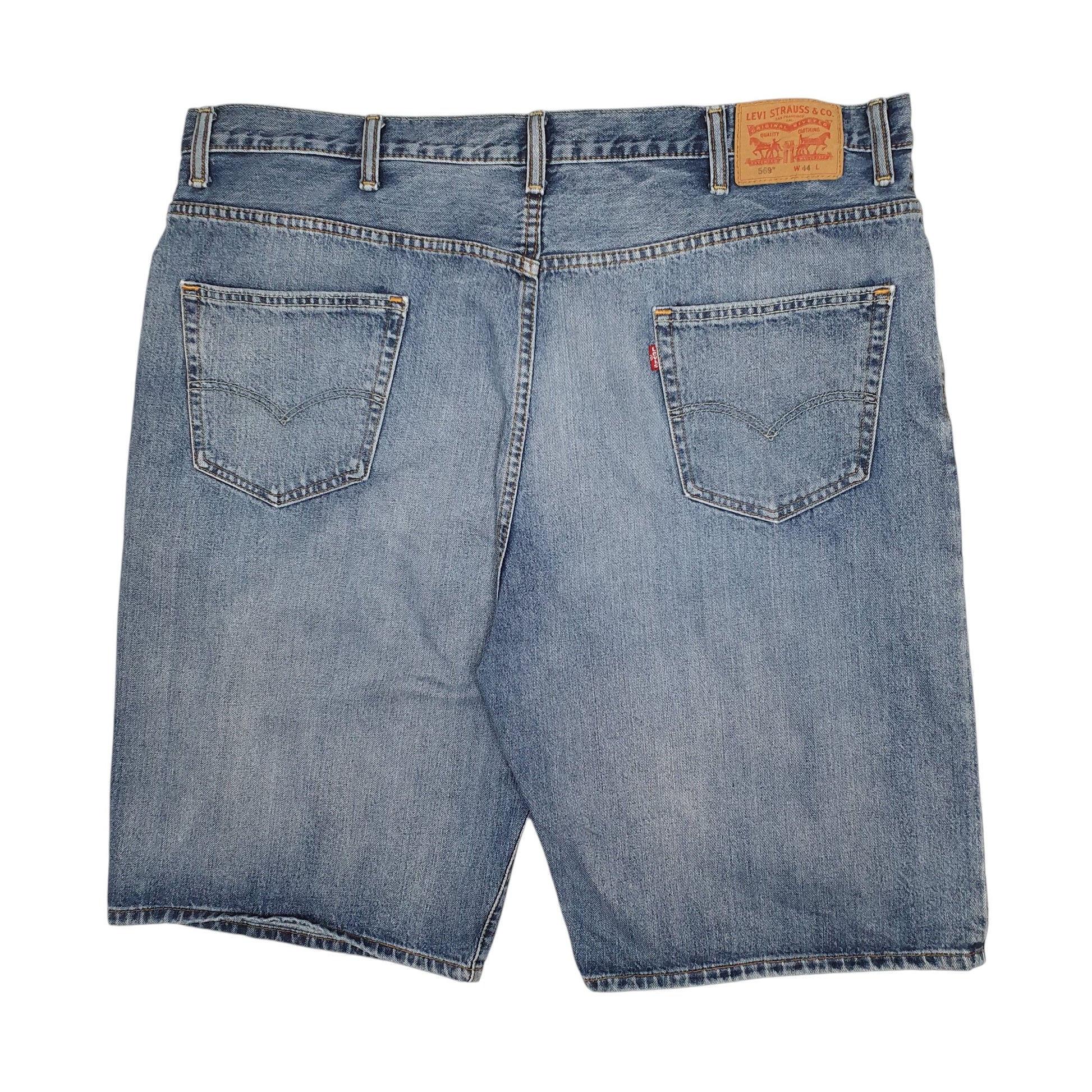 Mens Blue Levis 569  Shorts