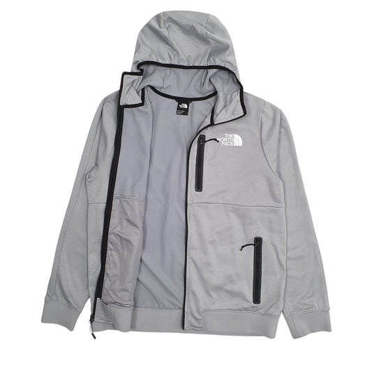 Mens Grey The North Face Hoodie Full Zip Jumper