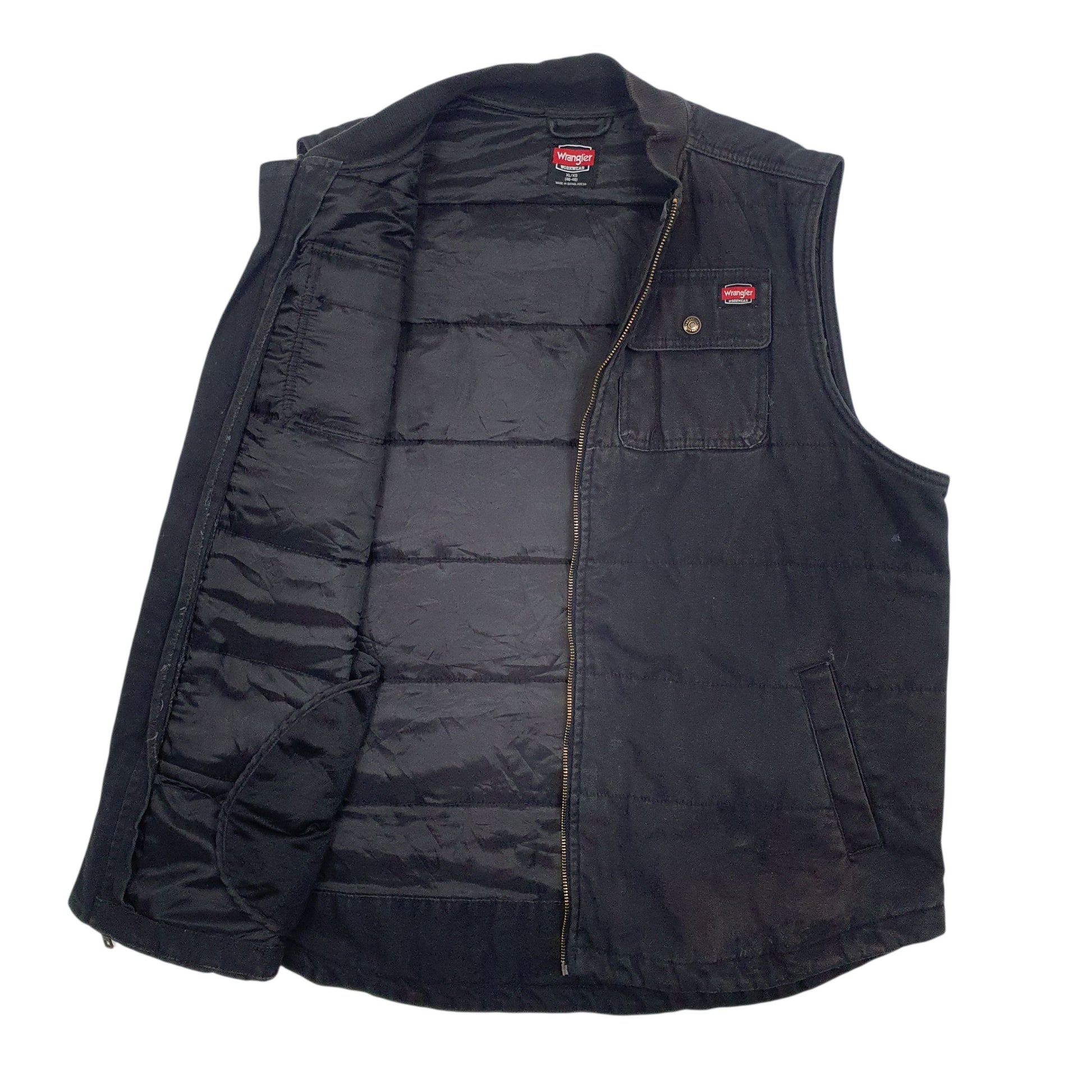Mens Black Wrangler Workwear  Coat