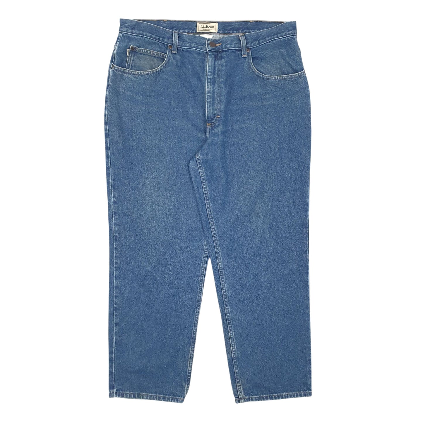 Mens Blue L.L.Bean  Relaxed JeansW37 L29