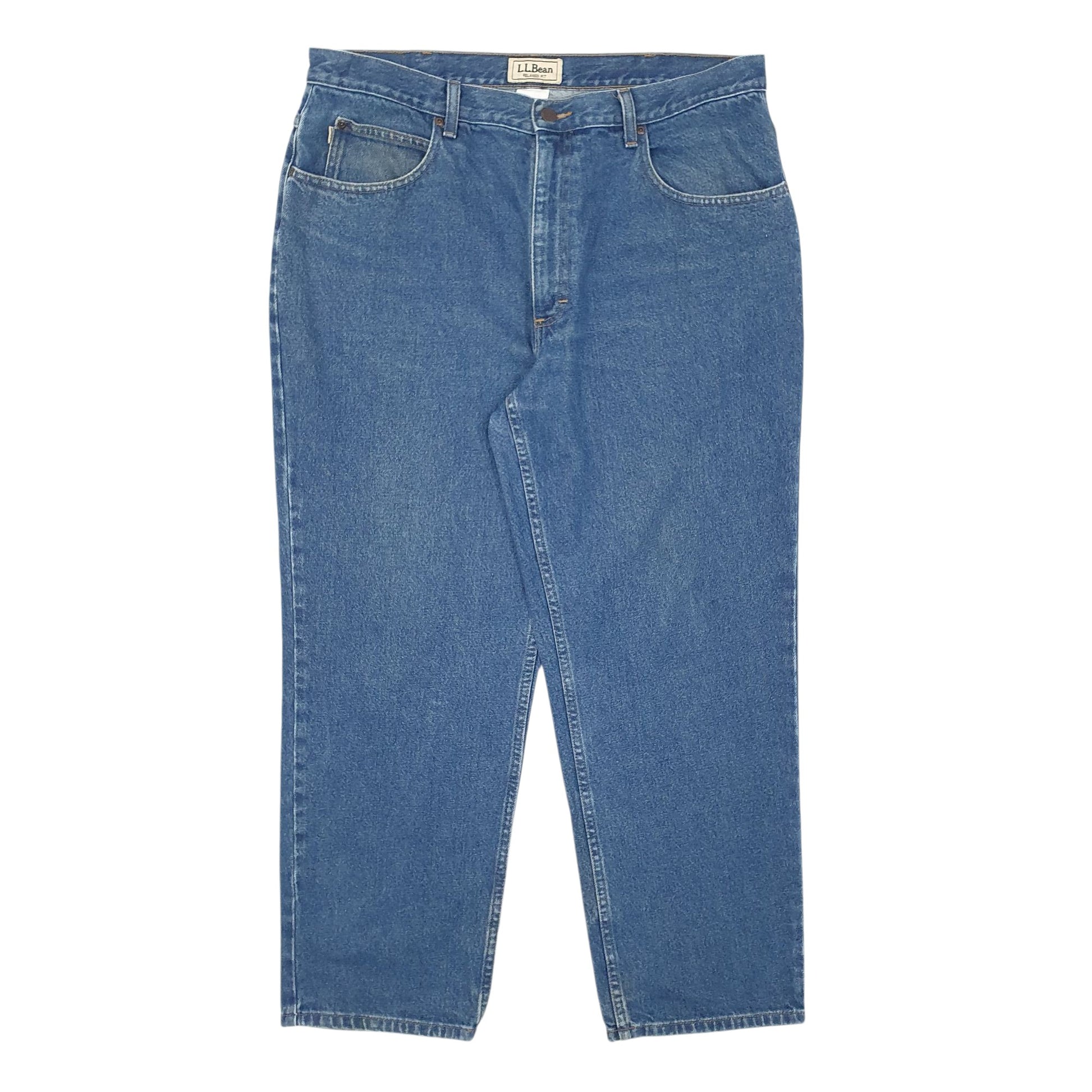 Mens Blue L.L.Bean  Relaxed JeansW37 L29