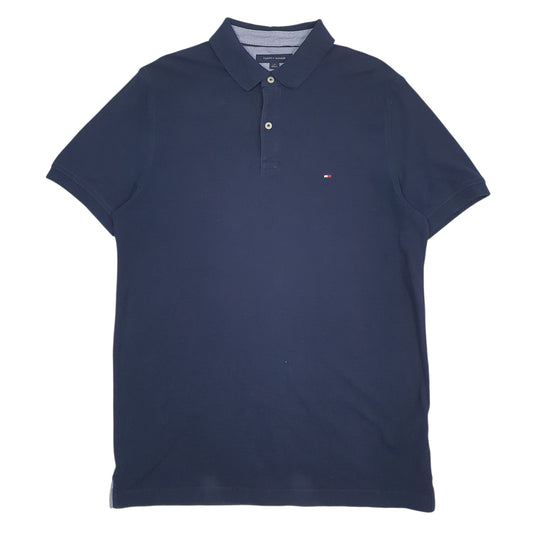 Mens Navy Tommy Hilfiger  Short Sleeve Polo Shirt