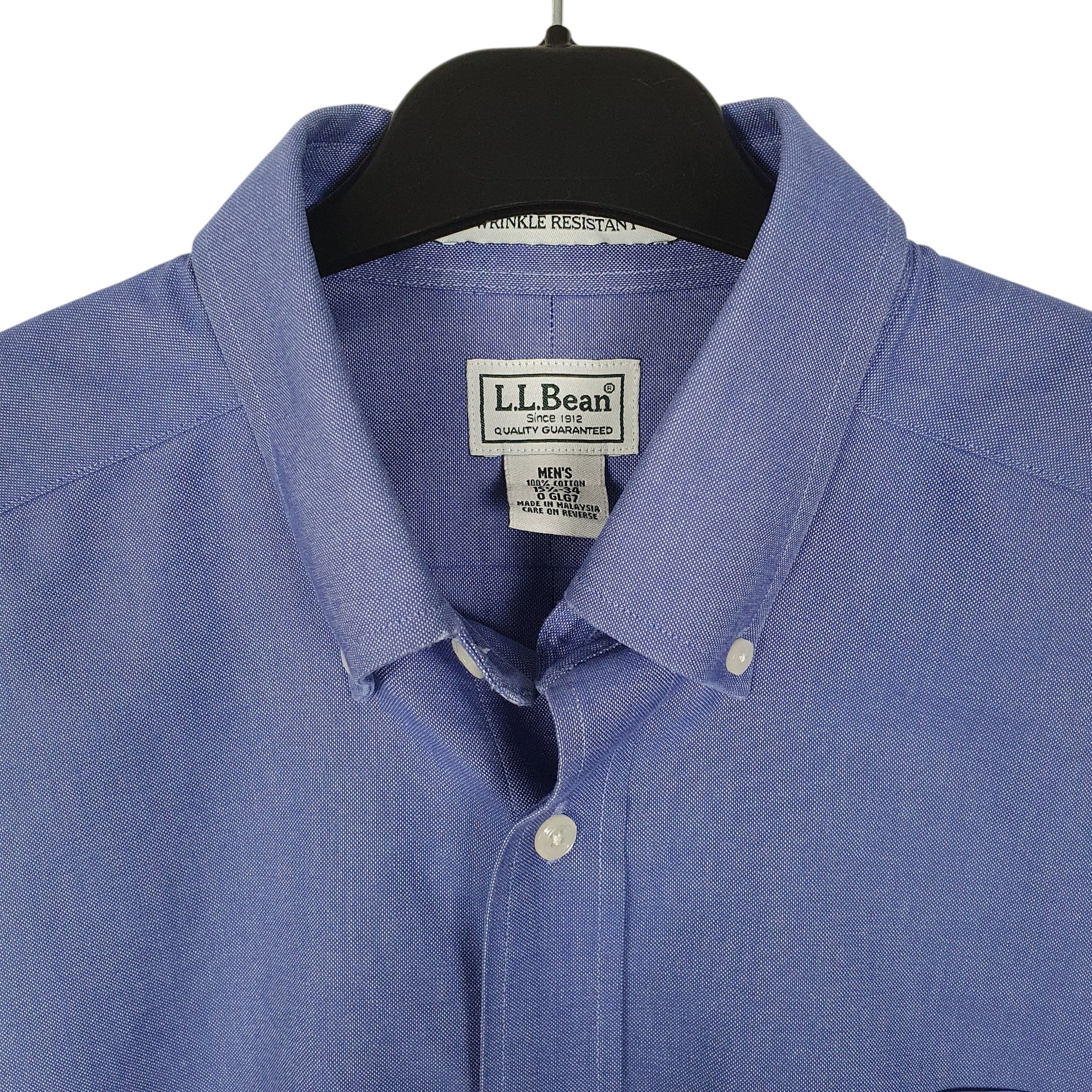 Mens Blue L.L.Bean   Shirt