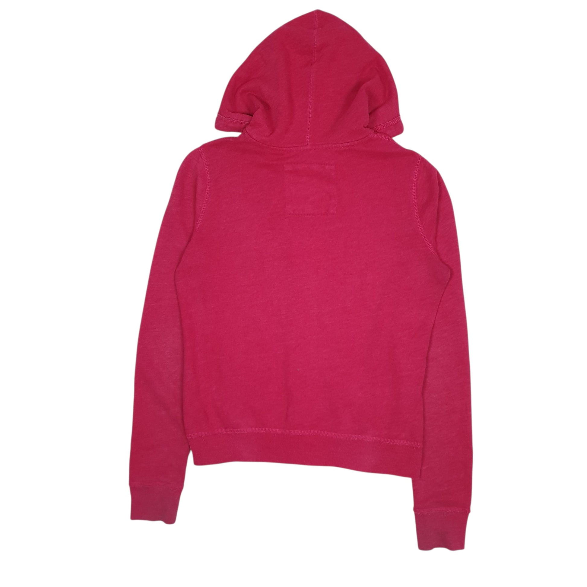 Womens Pink Hollister Hoodie Full Zip Jumper