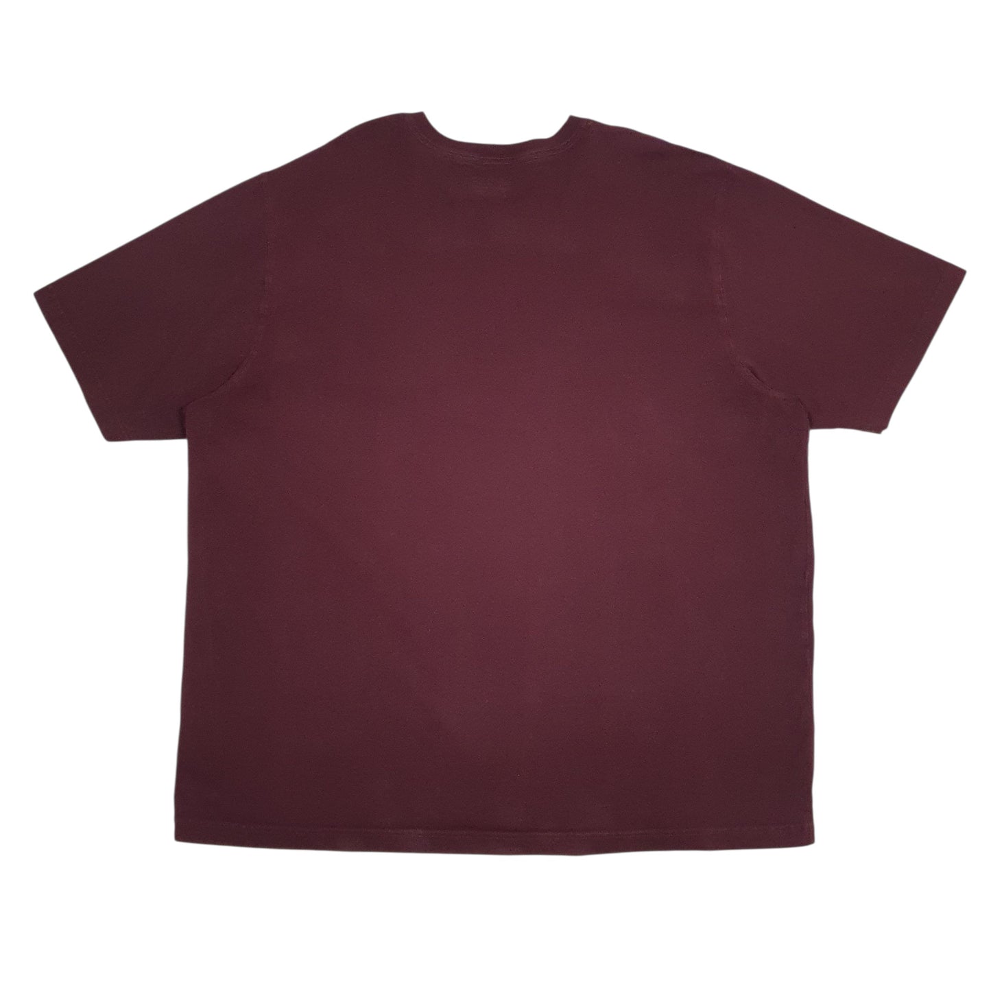 Mens Burgundy Carhartt   T Shirt