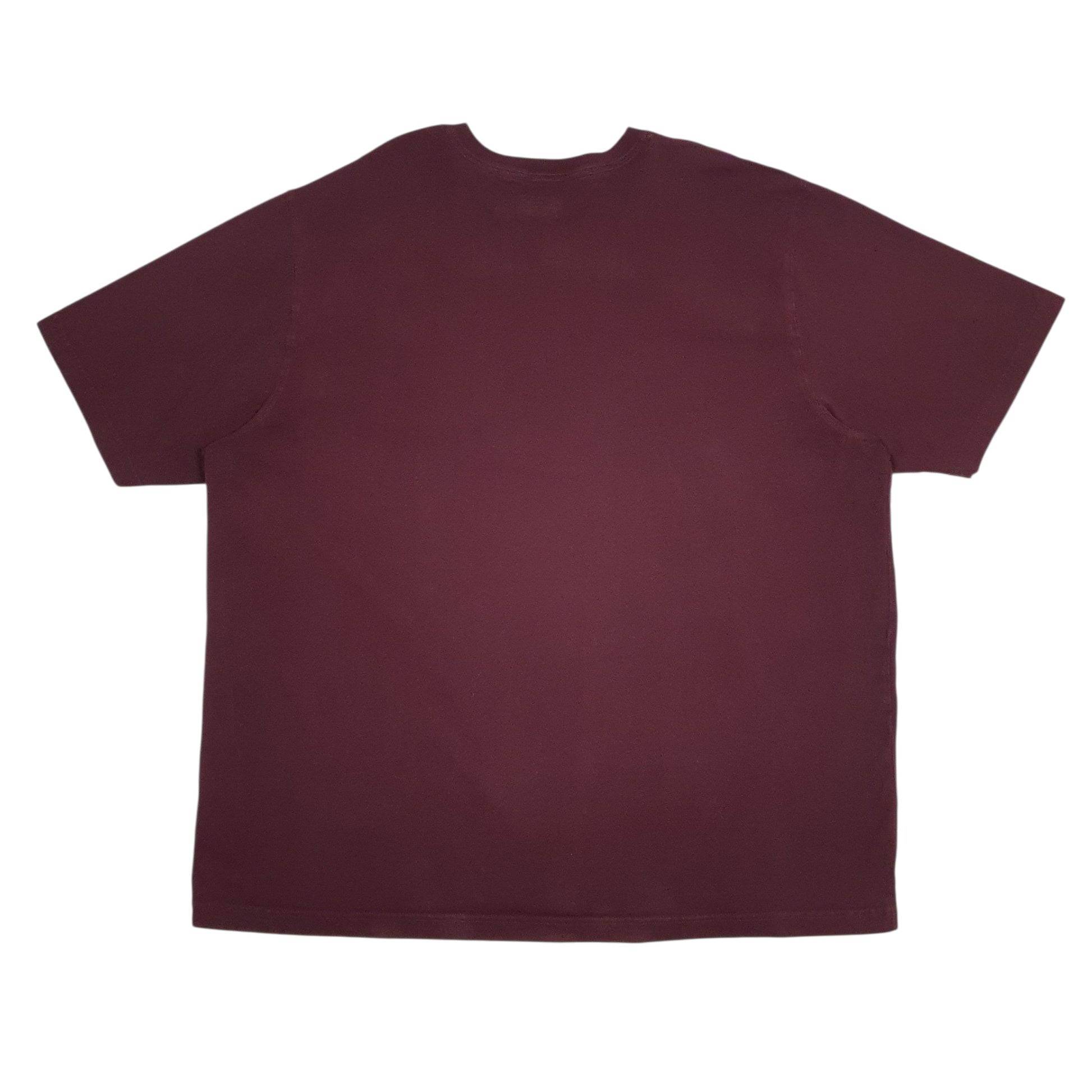 Mens Burgundy Carhartt   T Shirt
