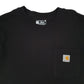 Mens Black Carhartt   T Shirt
