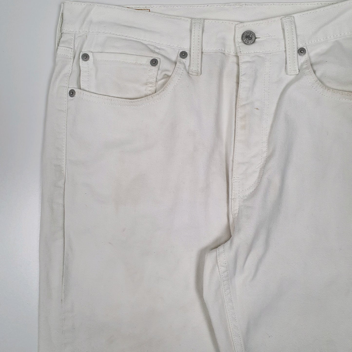 Mens White Levis   Jeans