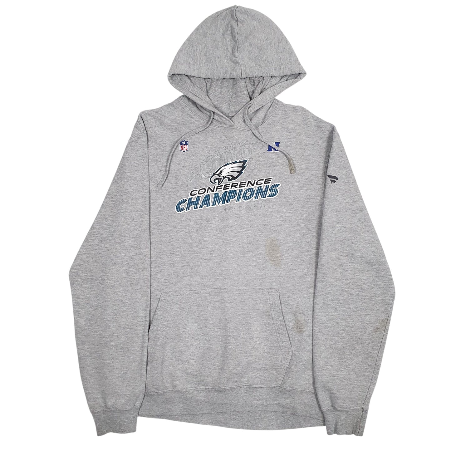 Womens Grey NFL Philadelphia Eagles Hoodie Jumper