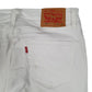 Mens White Levis   Jeans