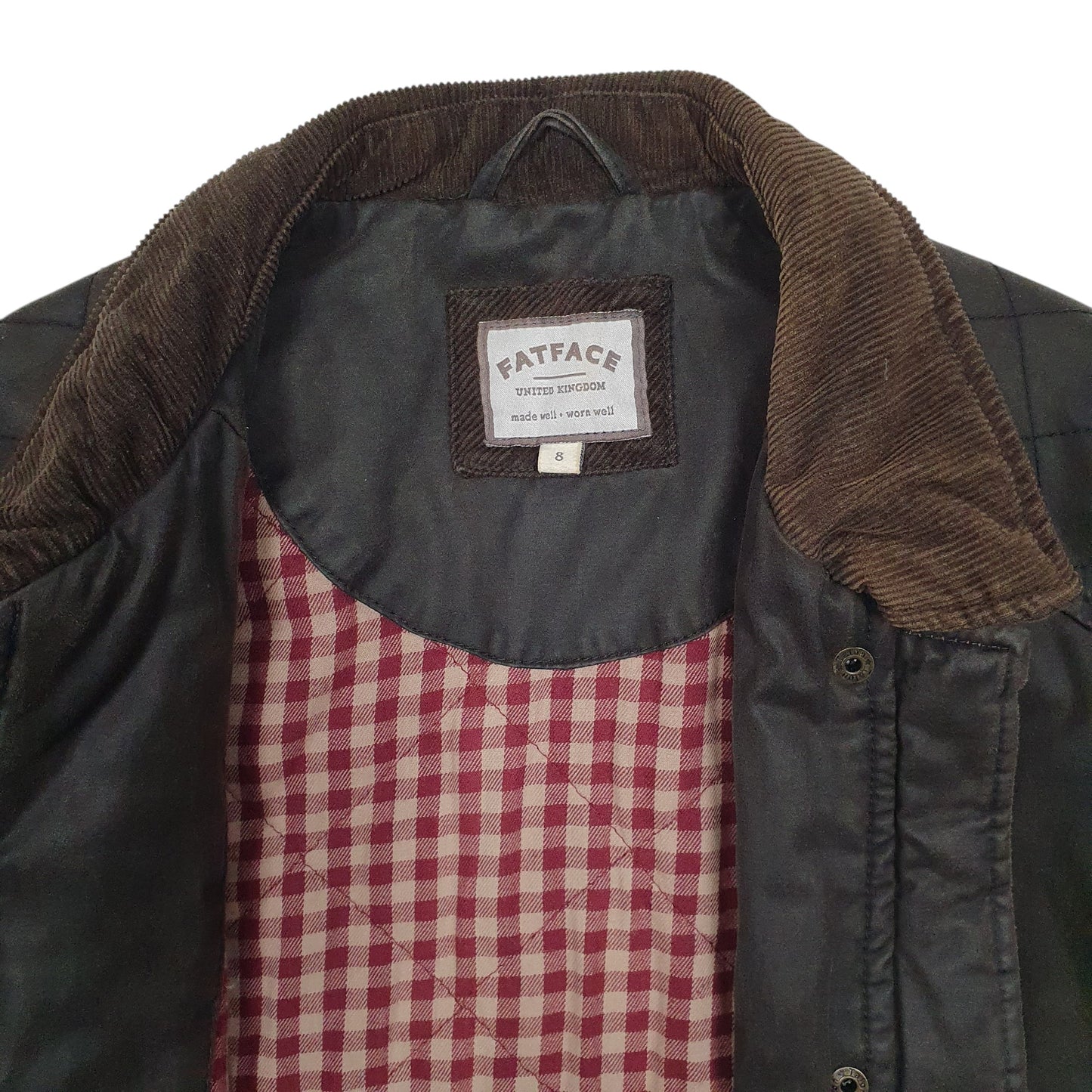 Womens Brown Fatface  Crewneck Coat