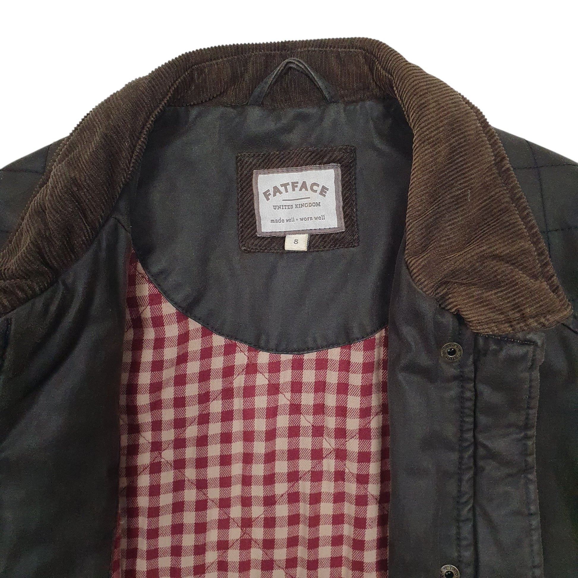 Womens Brown Fatface  Crewneck Coat