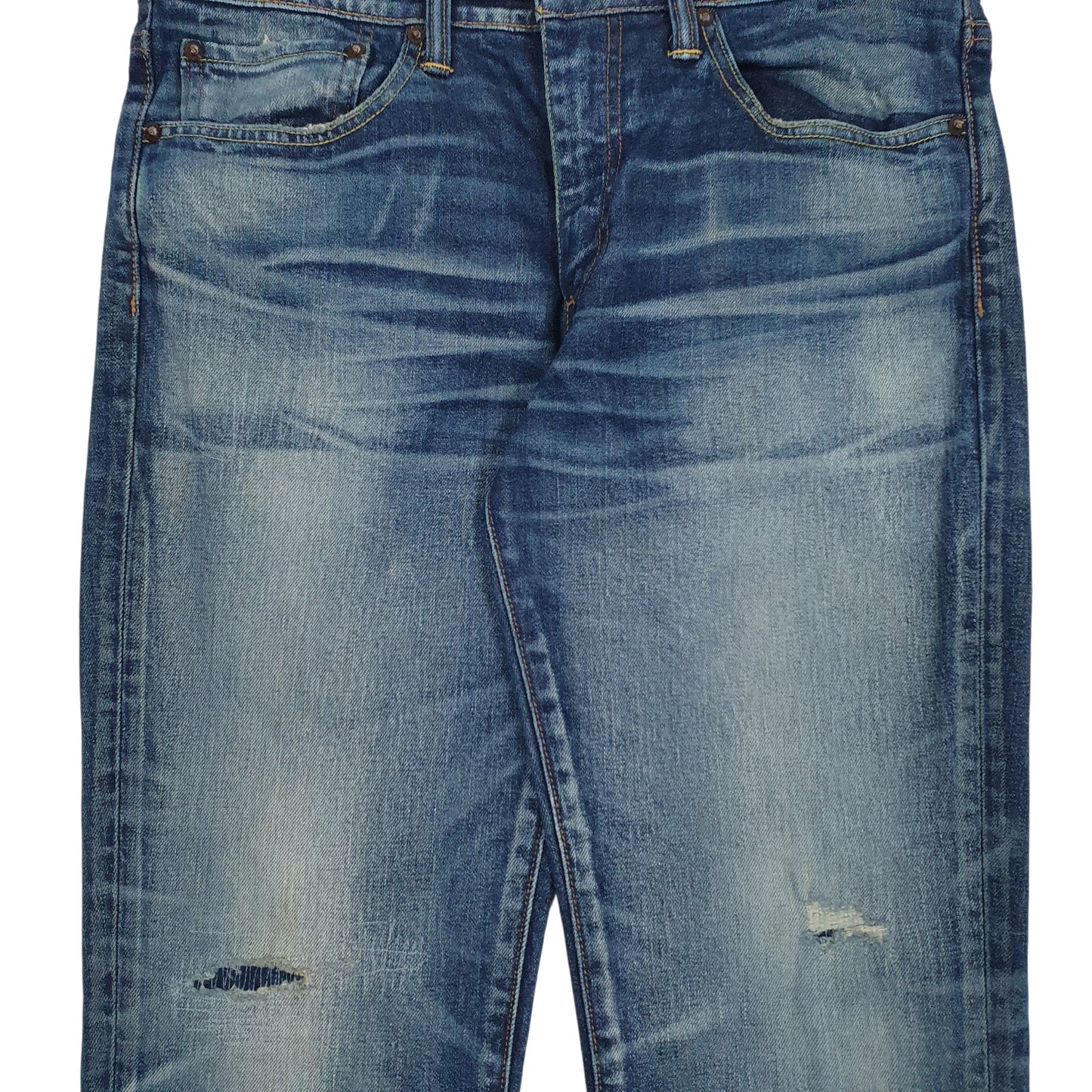 Mens Blue Levis Distressed Made In Japan  Jeans
