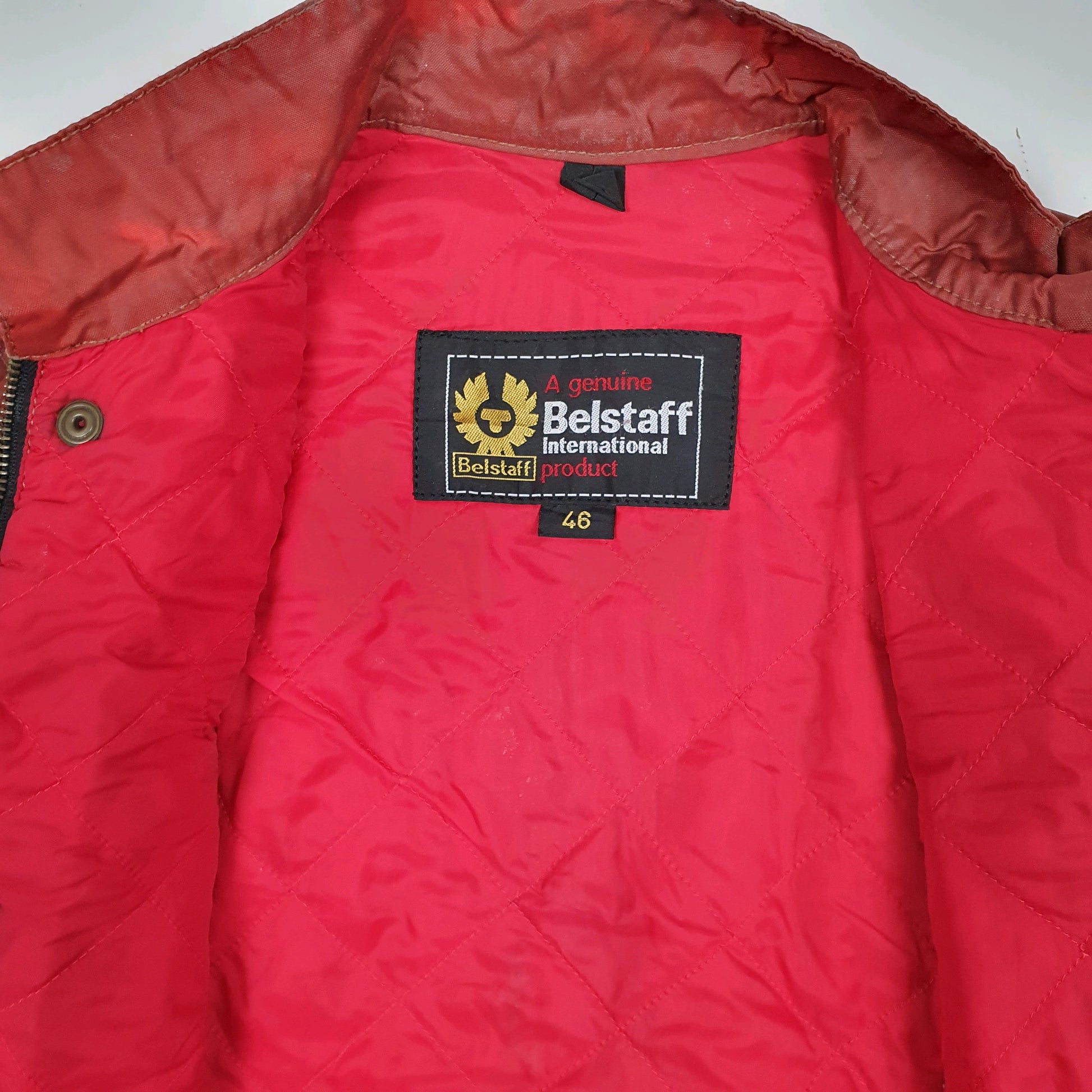 Womens Red Belstaff   Coat