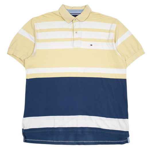 Mens Yellow Tommy Hilfiger  Short Sleeve Polo Shirt