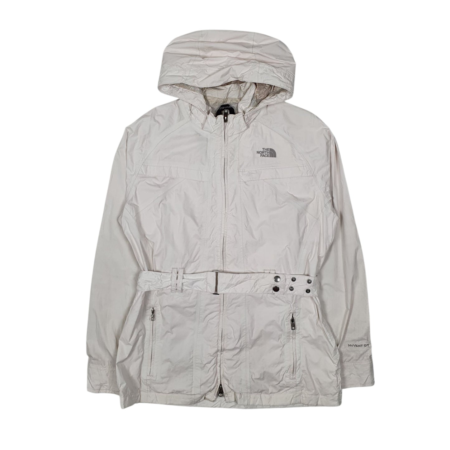 Womens White The North Face Hyvent  Coat
