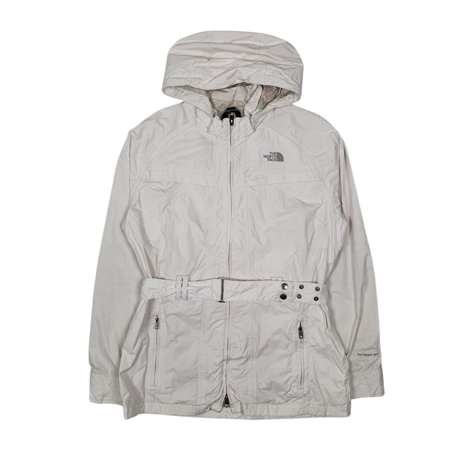 Womens White The North Face Hyvent  Coat