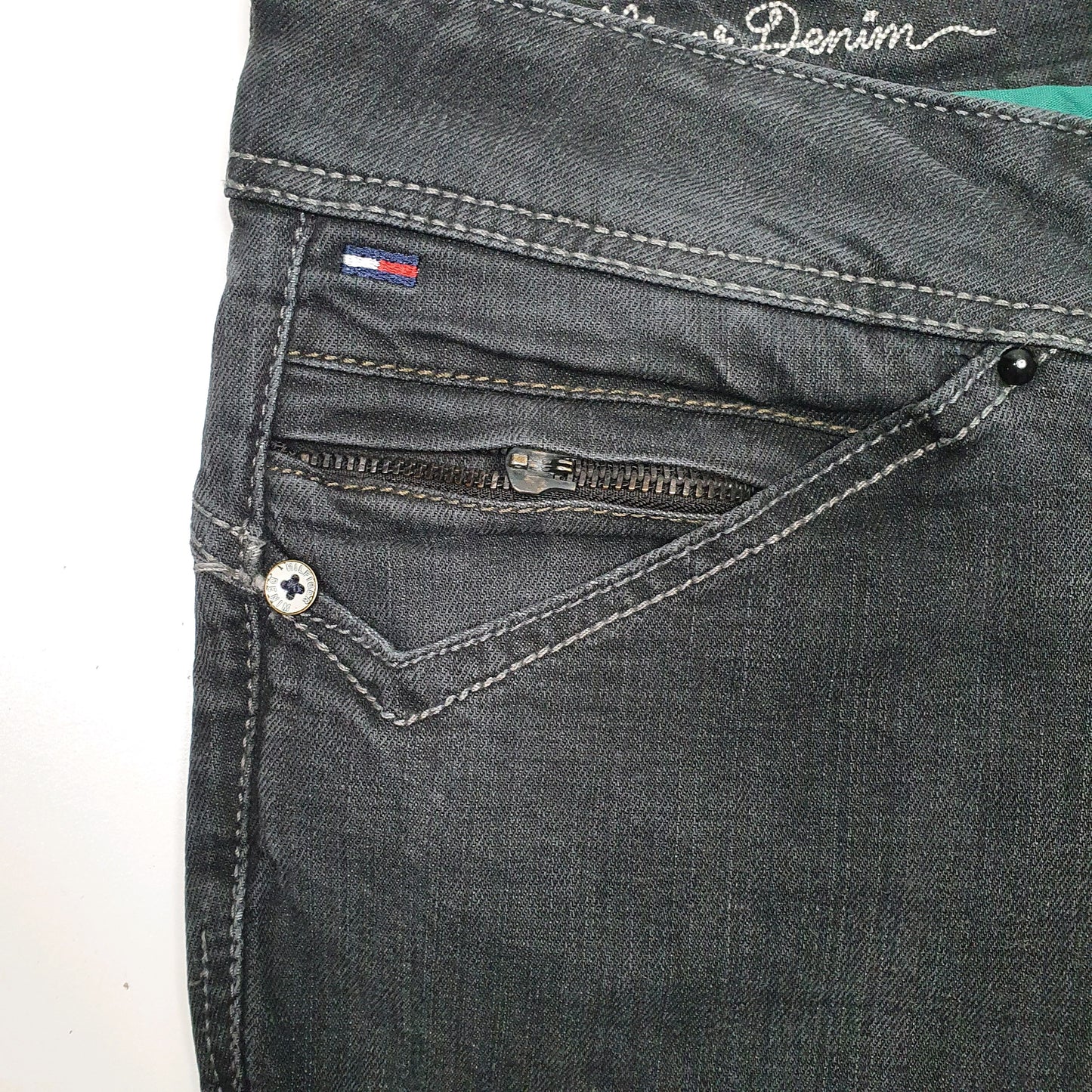 Womens Black Tommy Hilfiger Skinny  Shorts