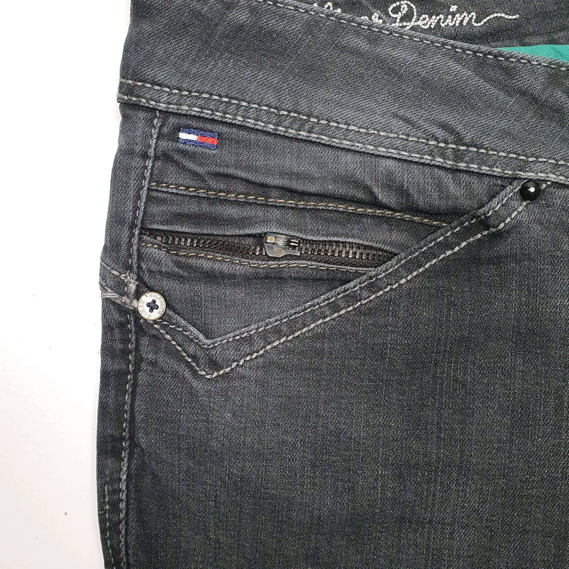 Womens Black Tommy Hilfiger Skinny  Shorts