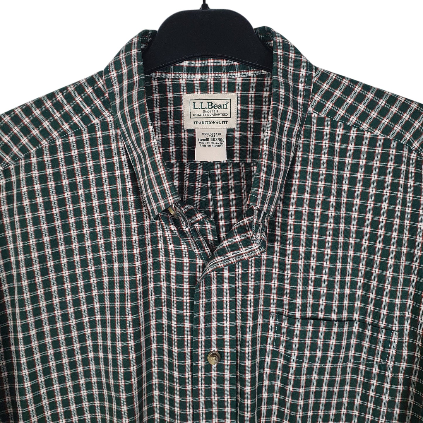 Mens Green L.L.Bean   Shirt