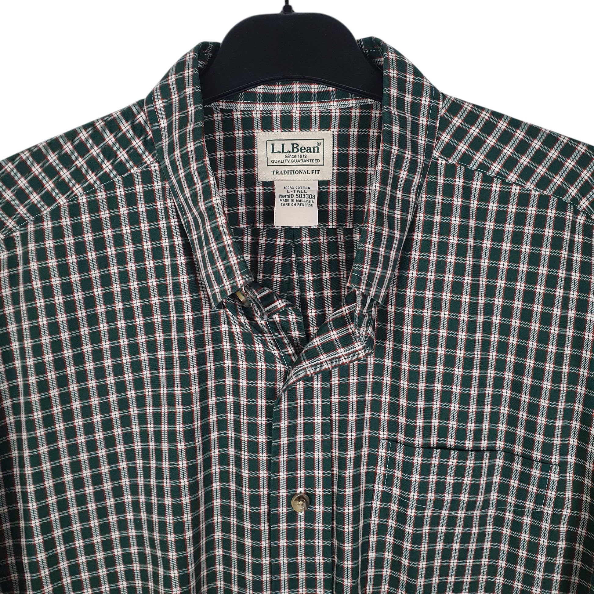Mens Green L.L.Bean   Shirt
