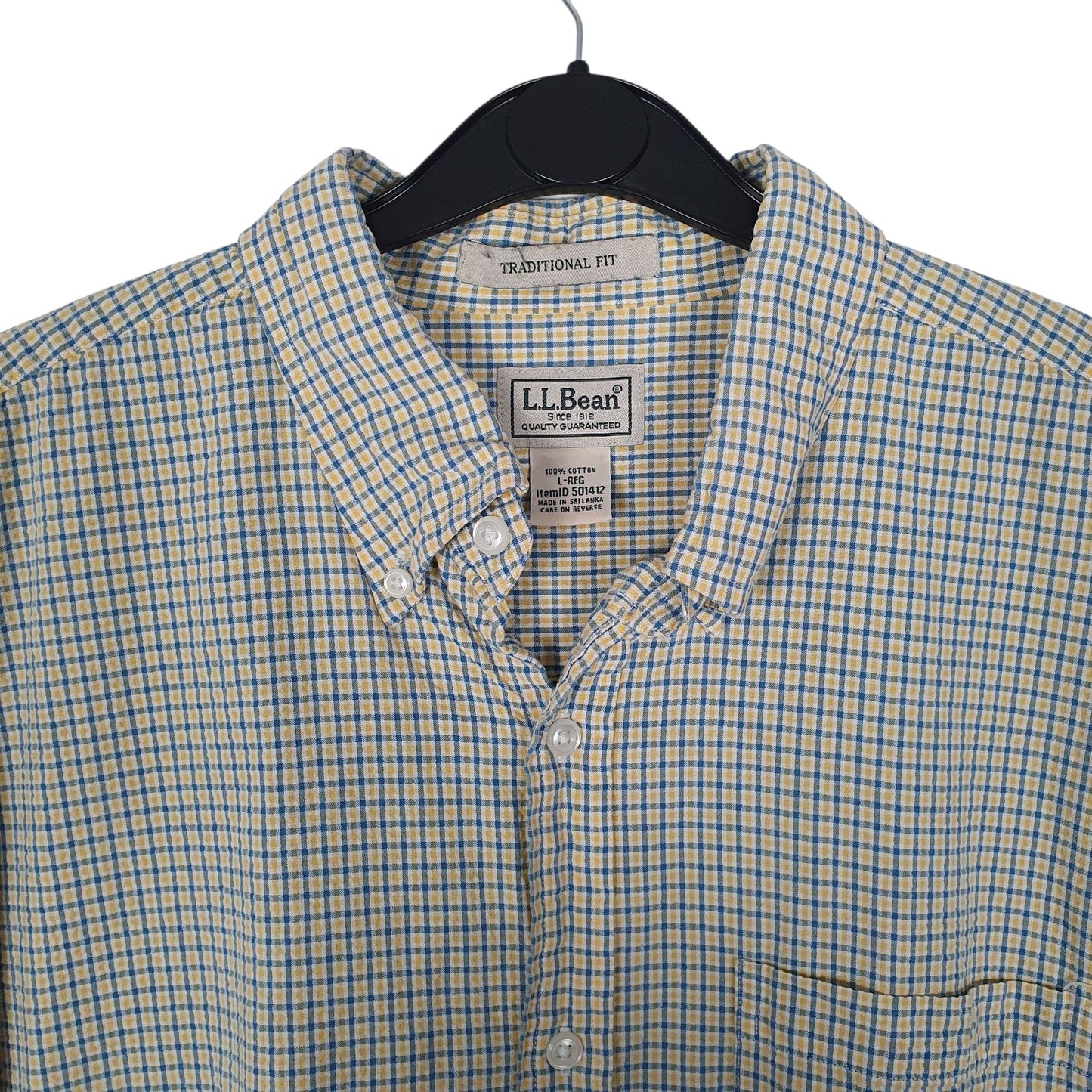 Mens Yellow L.L.Bean   Shirt