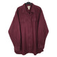 Mens Burgundy L.L.Bean Chamois Long Sleeve Shirt