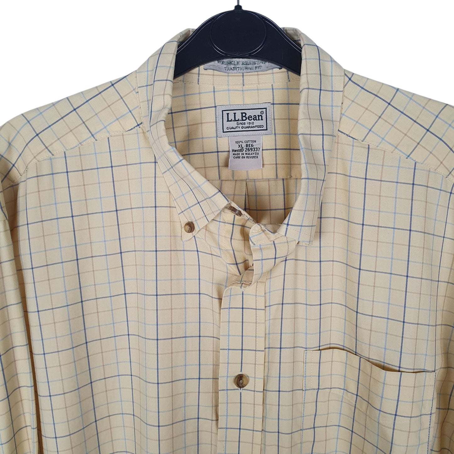 Mens Yellow L.L.Bean   Shirt