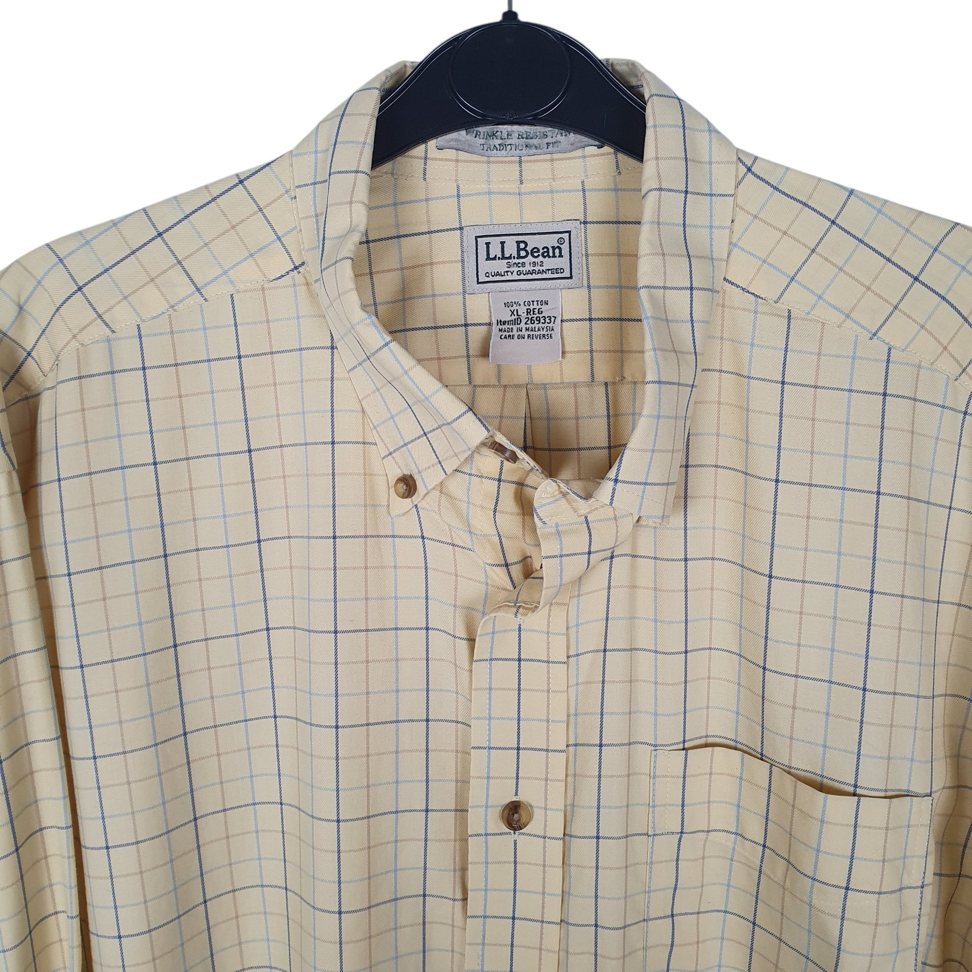 Mens Yellow L.L.Bean   Shirt